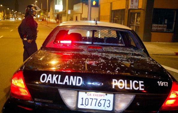 Oakland Raiders Fans Take To The Streets After Super Bowl