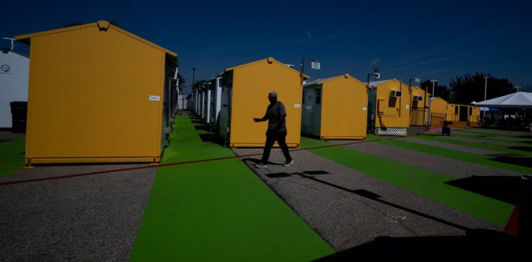 Tiny house villages are increasingly responding to the homeless crisis in America’s fast-growing cities