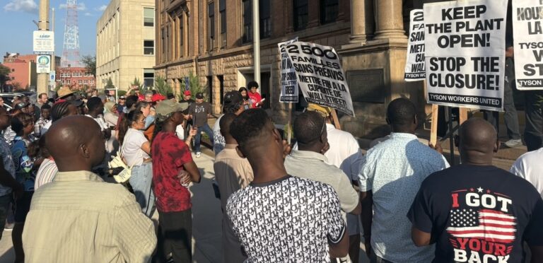 'People Were Crying, Shaking': Tyson Closes Illinois Plant Without Warning, Stranding 2,500 Workers - United for Equity ‘Treated Worse than Cattle’: 2,500 Tyson Workers Laid Off, Plant Shutters Overnight